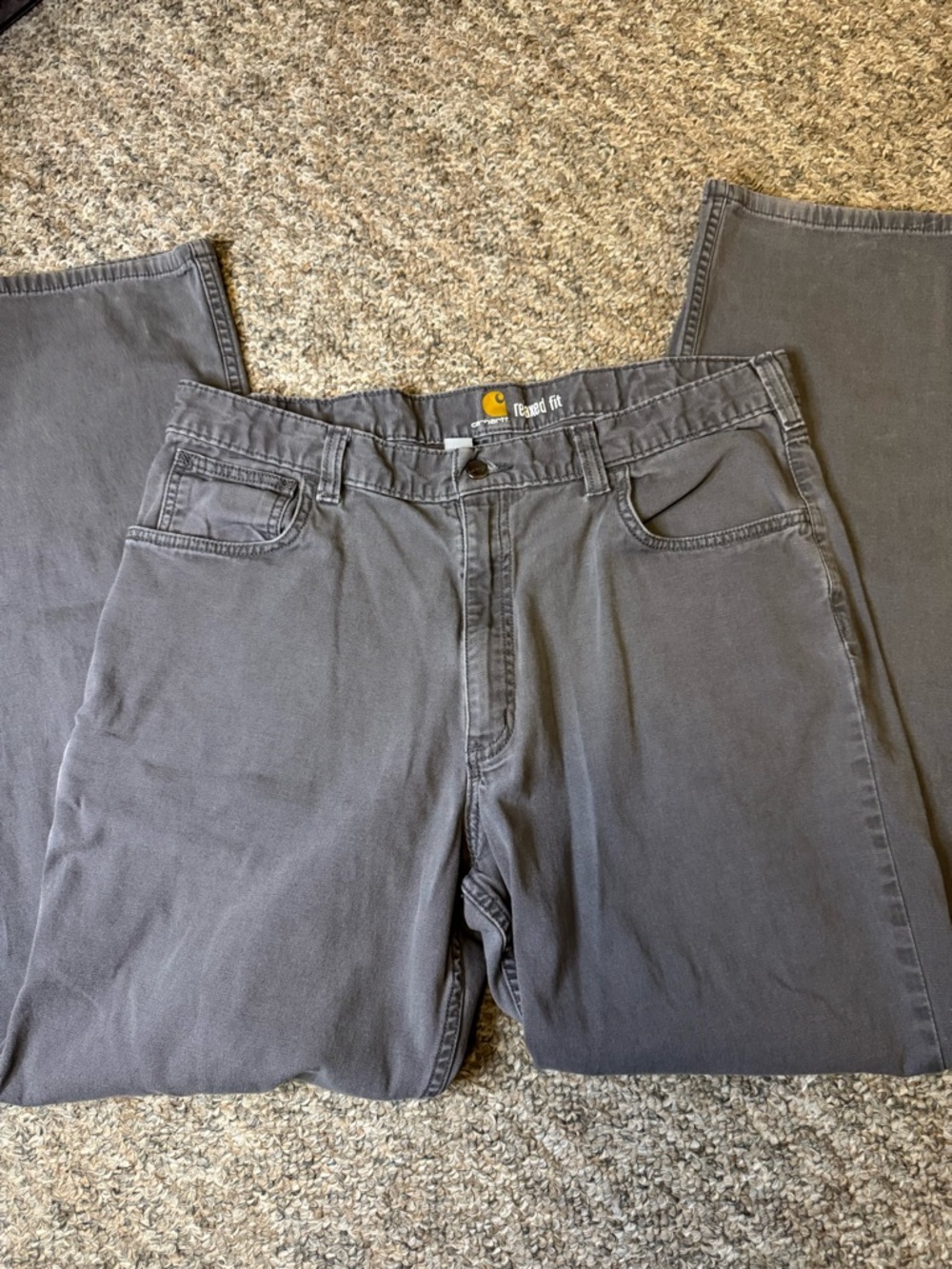 Carhartt Men’s Relaxed Fit Gray Work Pants